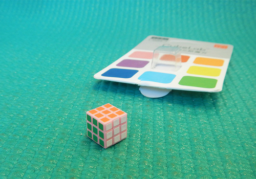 Kostka 3x3x3 Cubelab Mini Cube 1cm růžová