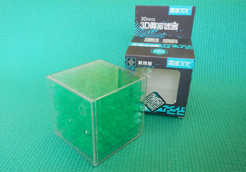 Produkt: MoYu 3D Maze Cube 80mm transparentní zelená