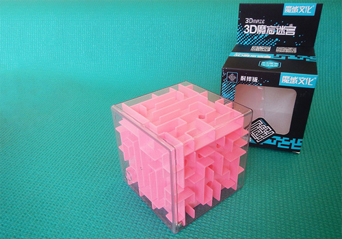 Produkt: MoYu 3D Maze Cube 95mm růžová