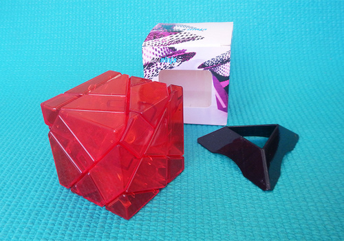 Produkt: Kostka 3x3x3 Ninja Ghost Cube transparentní červená