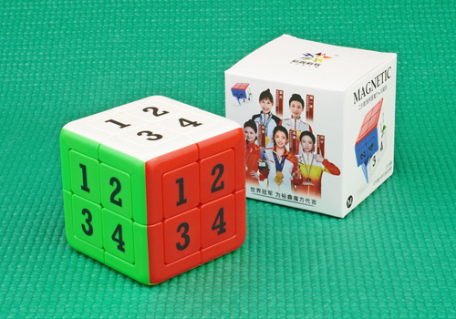 Kostka 2x2x2 YuXin Digital Puzzle Cube Magnetic 6 COLORS