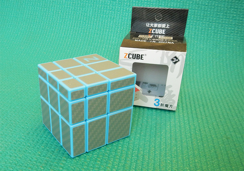 Produkt: Mirror Z-Cube Carbon modrý se stříbrnými nálepkami