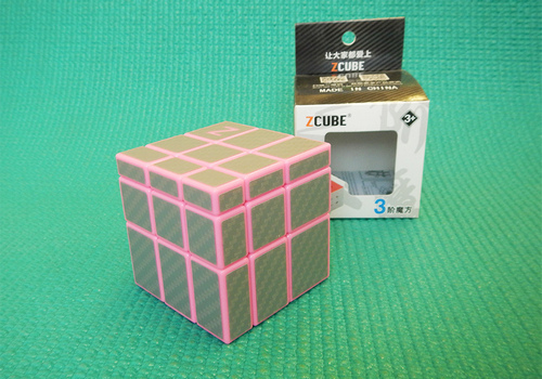 Produkt: Mirror Z-Cube Carbon růžovo-stříbrný
