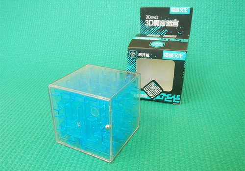 Produkt: MoYu 3D Maze Cube 60mm transparentní modrá