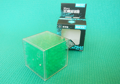 Produkt: MoYu 3D Maze Cube 60mm transparentní zelená