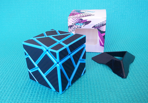 Produkt: Kostka 3x3x3 Ninja Ghost Cube Carbon modro-černá