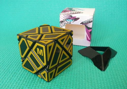 Produkt: Kostka 3x3x3 Ninja Ghost Cube černá - žluté kraje