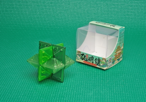 QiYi KML Gem Puzzle transparentní zelená
