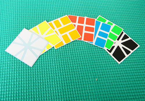 Produkt: Nálepky na Square1 (Cube21) zářivé